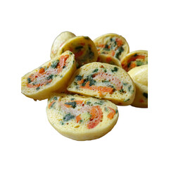 Delicious Vegetable Egg Rolls Close-up of Savory Snack