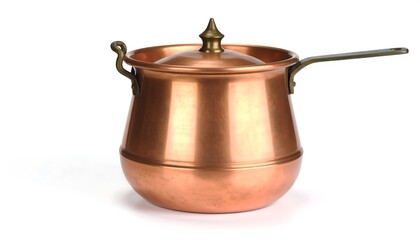 Copper saucepan with lid