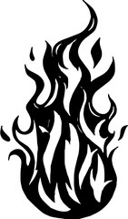 vector illustration of a fire