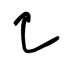 Hand drawn arrow vector icons set