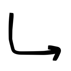 Hand drawn arrow vector icons set