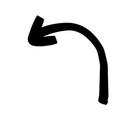 Hand drawn arrow vector icons set