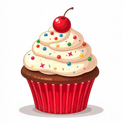 Christmas festive cupcake