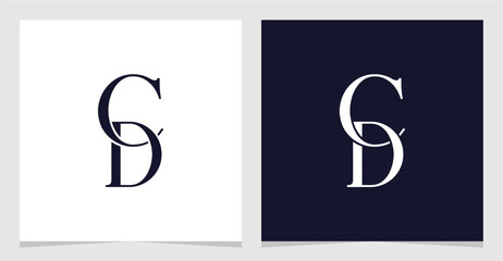CD or DC Initial Letter Logo Vector Element , Initial Logo for Brand Vector Design Graphic