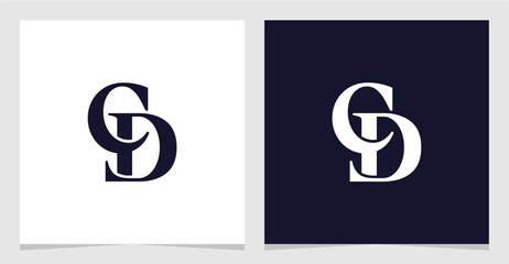 CD or DC Initial Letter Logo Vector Element , Initial Logo for Brand Vector Design Graphic