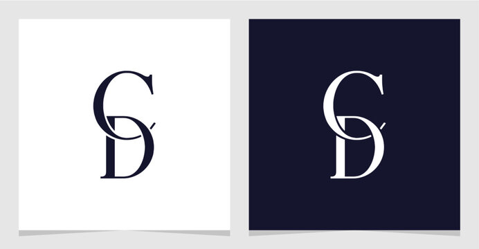 CD or DC Initial Letter Logo Vector Element , Initial Logo for Brand Vector Design Graphic