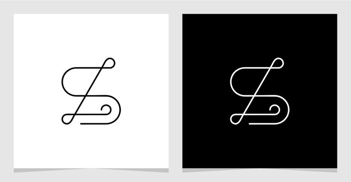 LS or SL Initial Letter Logo Vector Element , Initial Logo for Brand Vector Design Graphic