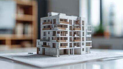 layout the two story apartment building