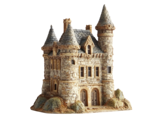 Miniature Stone Castle Model