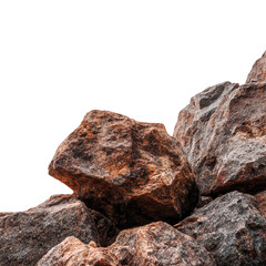 Stacked, rough rocks, earthy tones