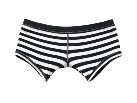 Black and White Striped Underwear