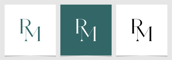 RM or MR Initial Letter Abstract Logo Vector Element , Initial Logo for Brand Company