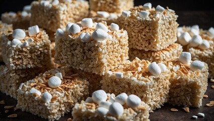 Marshmallow crispy rice treat