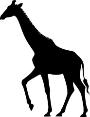 Giraffe Silhouette Vector Illustration