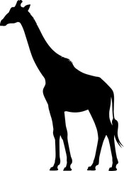 Giraffe Silhouette Vector Illustration