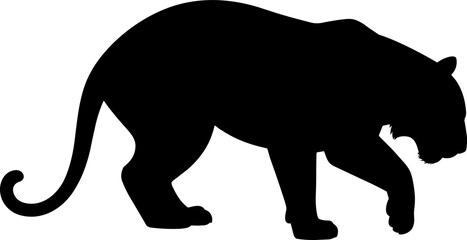 Tiger Silhouette Vector Illustration