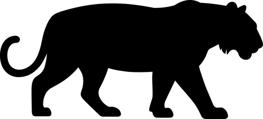 Tiger Silhouette Vector Illustration