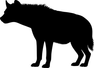 Hyena Silhouette Vector Illustration
