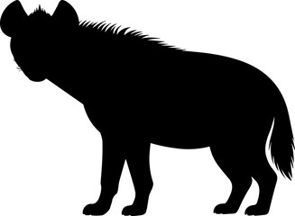 Hyena Silhouette Vector Illustration