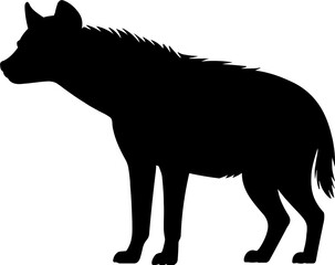 Hyena Silhouette Vector Illustration