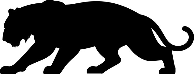 Tiger Silhouette Vector Illustration