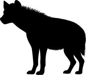 Hyena Silhouette Vector Illustration