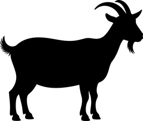 Goat Silhouette Vector Illustration
