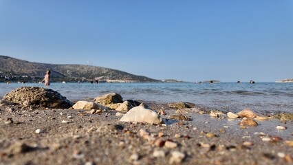 Close-up of Beach Pebbles &ndash; Plajdaki &Ccedil;akıl Taşlarının Yakın Planı