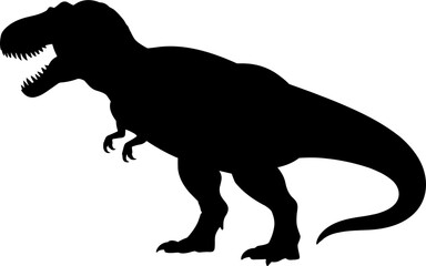 T Rex Dinosaur Silhouetter Vector Illustration © Hikmat Studios