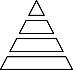 People Teamwork icon collection. Scheme of staff management, people management, management pyramid, Corporate Hierarchy Pyramid with Team Leader icons set. Vector illustration