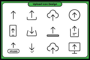 apload icon design template