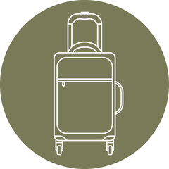Suitcase icons set. Suitcases, bags, purses, cases, briefcases, hand luggage, wallets icon design collection. PNG and vector illustrations