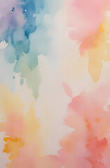 Obraz premium Pastel watercolor texture shows soft color washes and creates a blended backdrop for digital design, branding, and portrait photography.