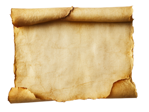 Old Rolled Parchment Paper