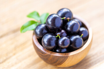 Exotic and delicious fresh Jaboticaba fruits, a fruit of Amazonian origin
