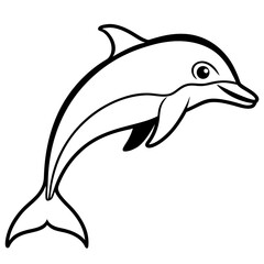 Obraz premium dolphin isolated on white