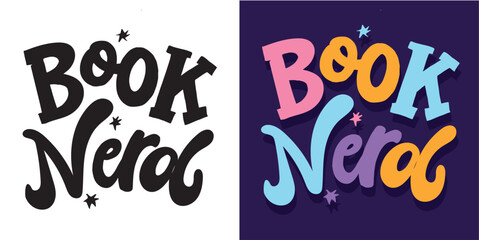 100% hand drawn vector image. Cute hand drawn doodle lettering quote about book and reading. Lettering for t-shirt design, mug print, bag print, clothes fashion. 