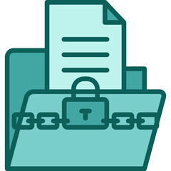 Fototapeta premium Confidential solid icon