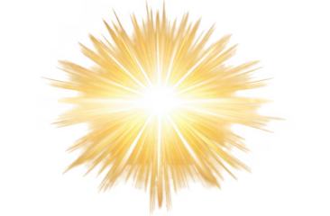 Radiant, golden burst emanating from a central point