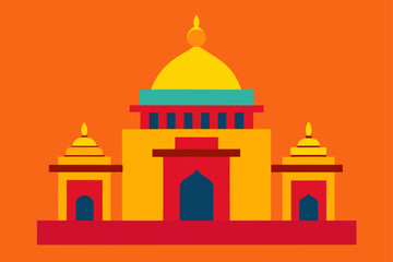 taj mahal vector illustration