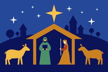 christmas nativity scene