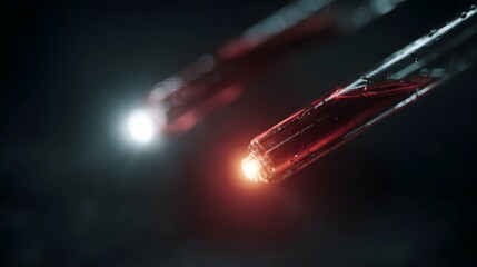 Glowing wires in a high intensity electrolysis experiment