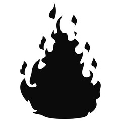 Collection of hand drawn fire flames with crayon, pastel, chalk or pencil texture  Grunge elements in sketch style Yellow vector illustration isolated on a white background