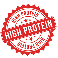 Obraz premium High protein high protein high protein high protein high protein high protein high protein label stamp