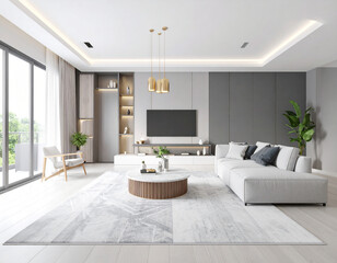 Modern living room design trends urban apartment interior style contemporary setting aesthetic view home decor concepts
