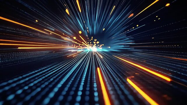 Data Stream: Abstract Digital Information Flow