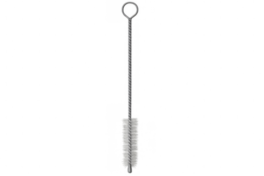 Cleaning brush with transparent background for easy isolation