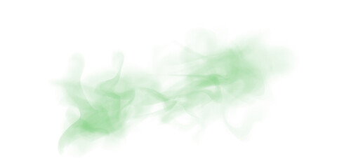 Obraz premium Elegant Green Studio Smoke with Flowing Vapor, Misty Texture, and Isolated Dust Effects on a Transparent Background