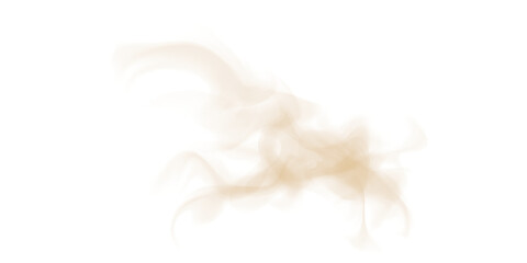 Elegant Golden Studio Smoke with Flowing Vapor, Misty Texture, and Isolated Dust Effects on a Transparent Background
