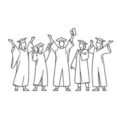 An illustration of a diverse group of people, including business teams and families, holding hands as a symbol of unity and teamwork